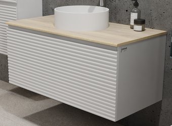 Jorno Тумба под умывальник Cossety 100 Coss.01.100/P/W-DG/JR (белый/дуб мавелла голд)