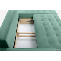 Угловой диван Divan Ситено Barhat Mint 185265 (зеленый)