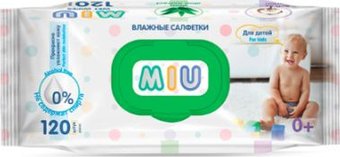 Влажные салфетки Senso Baby MIU С экстрактом алоэ (120 шт)
