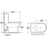Унитаз напольный Niagara Nero NG-9902