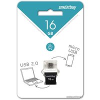 USB Flash SmartBuy POKO 16GB (черный) [SB16GBPO-K]