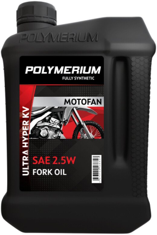 Вилочное масло Polymerium Motofan fork oil factory ultra hyper KV 2.5W 50л