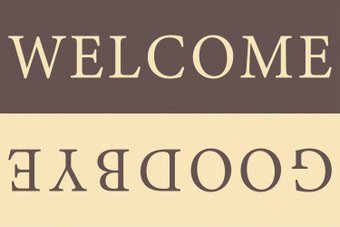 Придверный коврик Venera Home Welcome Goodbye ПВХ 60x90