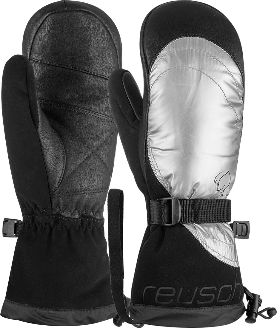 

Горнолыжные варежки Reusch Yeta Mitten 4631452-7024 (р. 8, black/shiny silver)