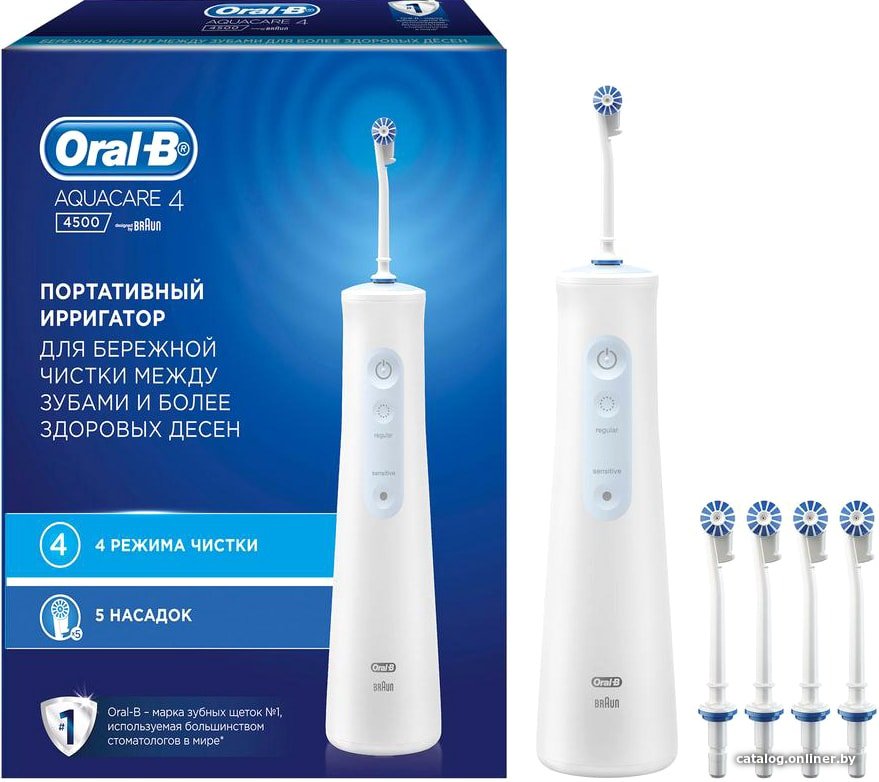 Ирригатор  Oral-B Aquacare 4 Pro-Expert MDH20.016.2 (5 насадок ED17)