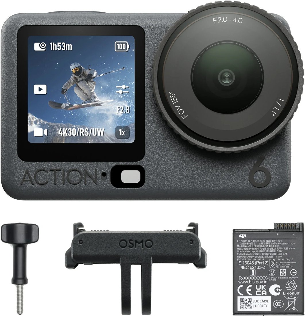 Экшен-камера DJI Osmo Action 6 Essential Combo