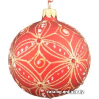 Елочная игрушка Орбитал Шар Д-276 200-058-1 (8см, красный матовый)