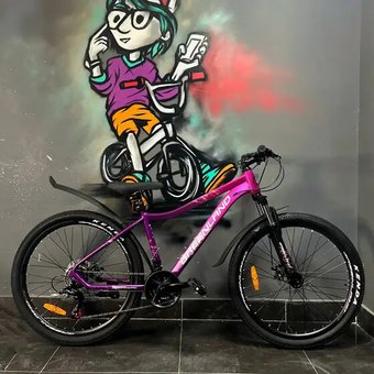 Велосипед Greenland Demetra Pro 26 р.14 2026 (фиолетовый/розовый)