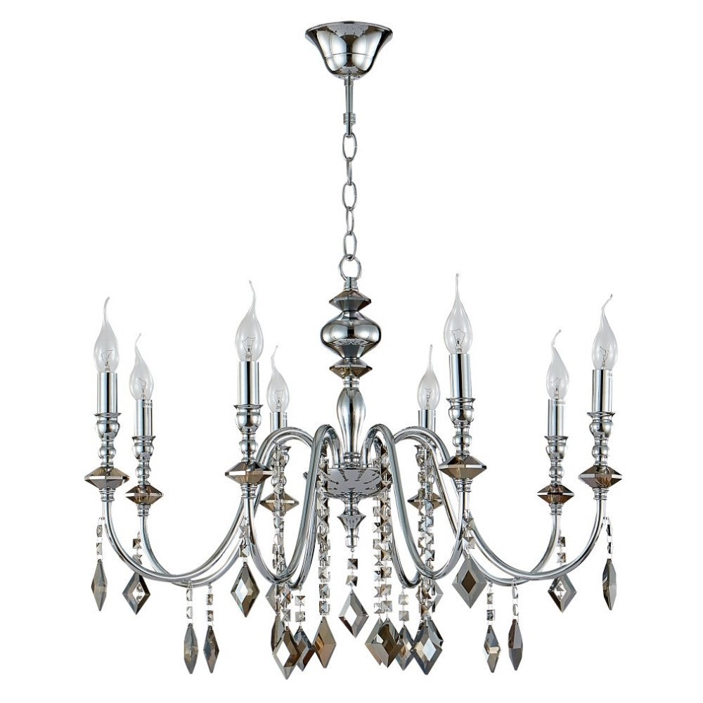 

Подвесная люстра Crystal Lux Mercedes SP8 Chrome/Smoke