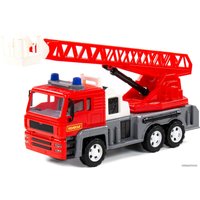 Автомобиль с краном Полесье Алмаз автомобиль-пожарный инерционный 86723 (красный)