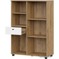 Комод SV-Мебель Милан 00-00107351 (дуб золотой/белый матовый)