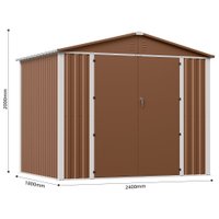  Спстрим с двускатной крышей 2000*2400*1800 мм