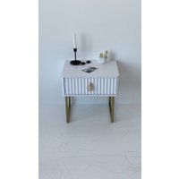 Тумба Shtabe Royal 5101 эко (белый/золото/р.золото)