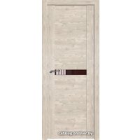 Межкомнатная дверь ProfilDoors 2.01XN L 80x190 (каштан светлый, стекло Lacobel Коричневый лак)