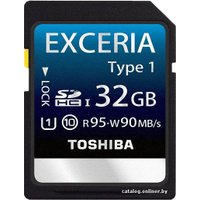 Карта памяти Toshiba EXCERIA Type 1 SDHC UHS-I U1 Class 10 32GB (SD-X32T1(BL7)