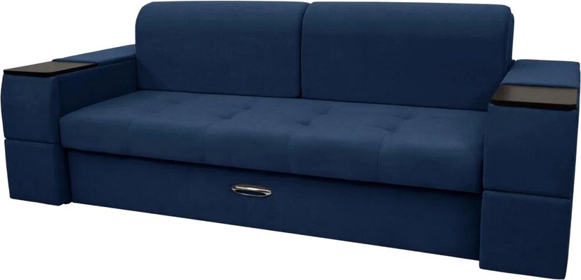 

Диван Сириус Лидер-13 НПБ 225x110 (Eva 22 велюр синий)