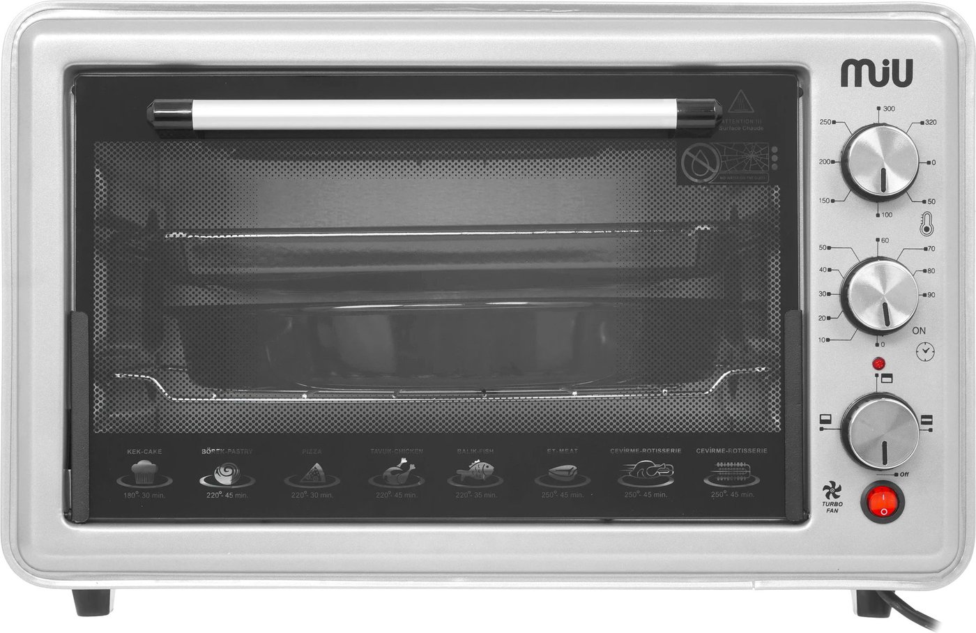 

Мини-печь MIU MO-40002KS (серый)