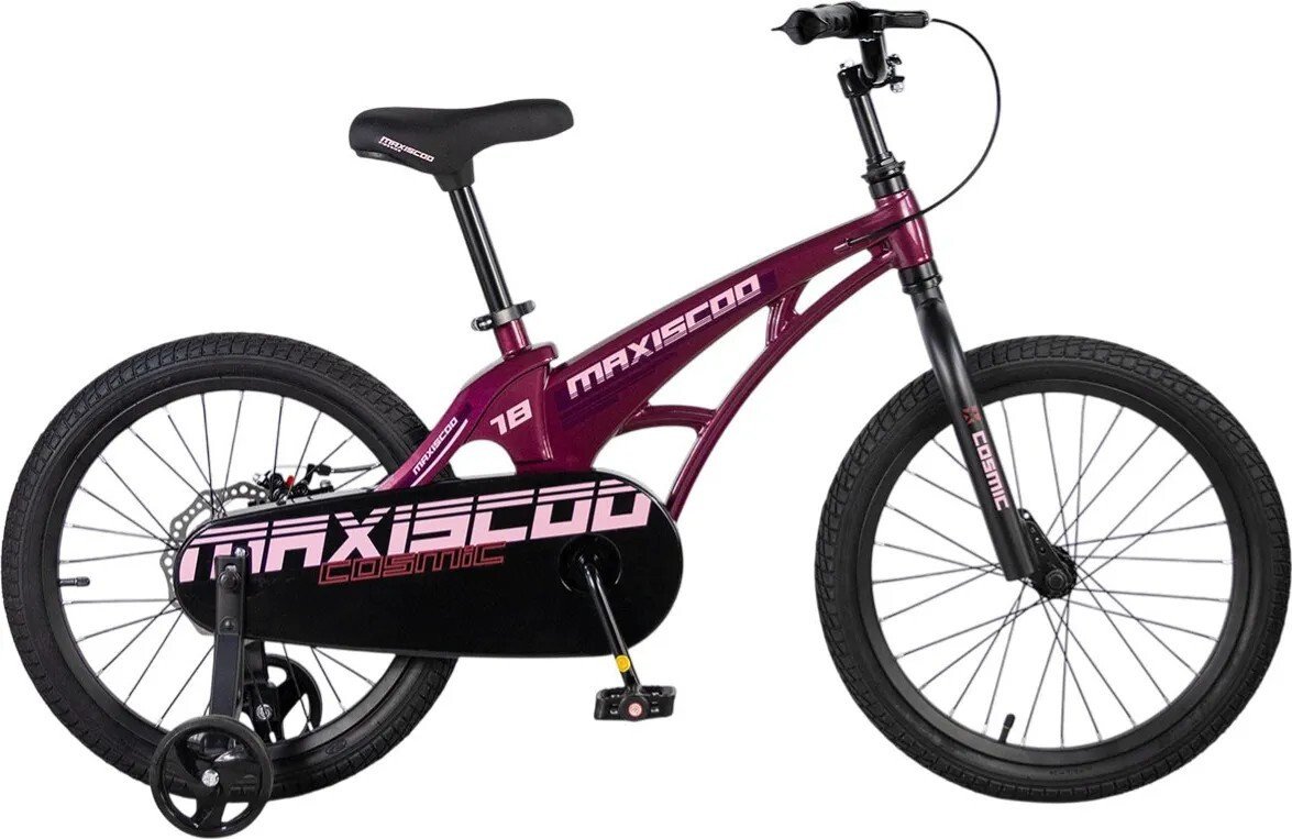Детский велосипед Maxiscoo Cosmic 18 2026 MSC-C1856B (розовый глянцевый)