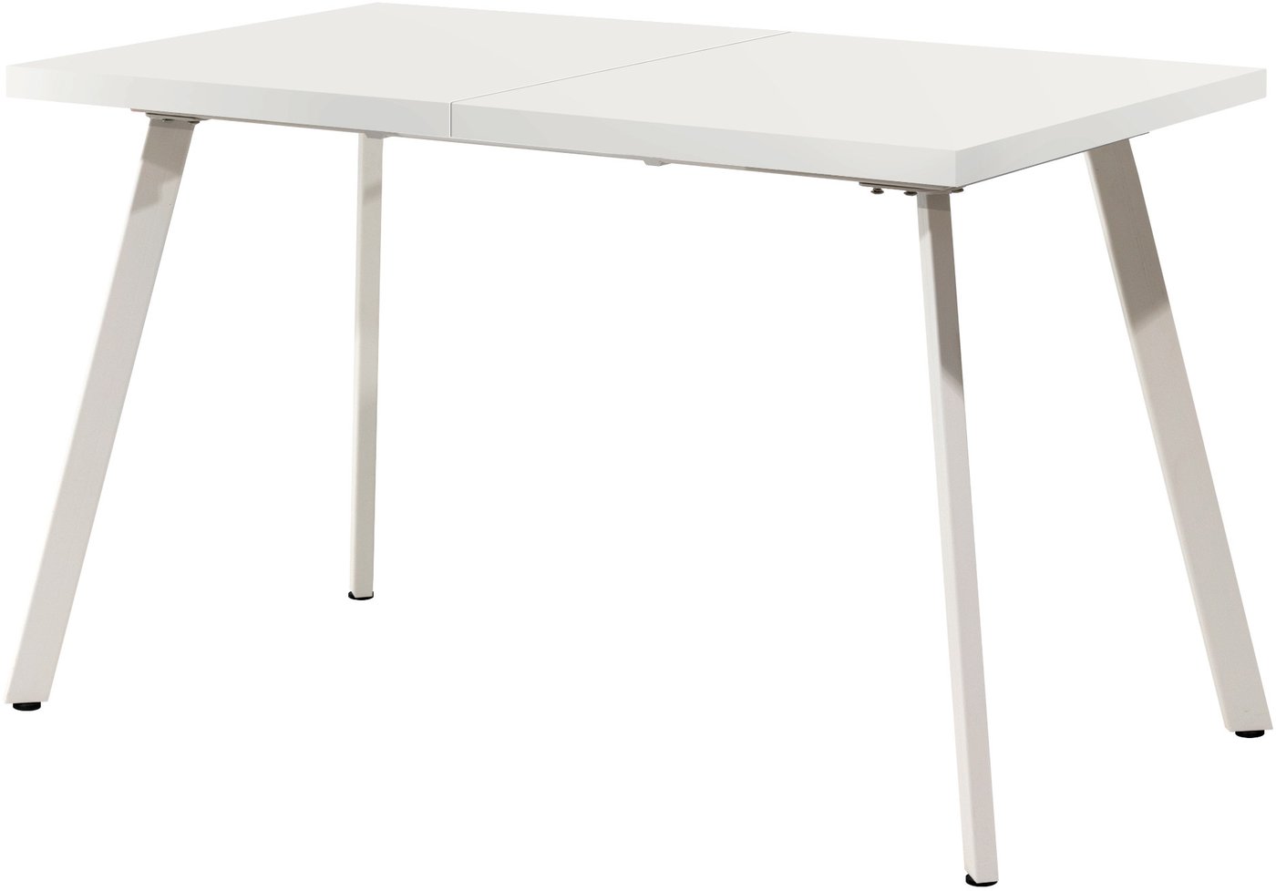 

Кухонный стол Millwood Ванкувер 120-152x70x75 (белый/металл белый)