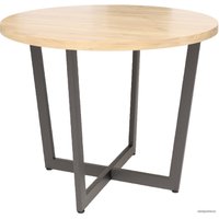 Кухонный стол Millwood Лофт Орлеан Light 120 (36 мм, золотой крафт/черный)