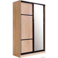 Шкаф-купе Евва 14 SSG.02 АЭП ШК.2 02 (сонома /венге глянец)