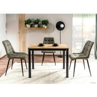 Кухонный стол Signal Damar DAMARDAC80 (дуб артизан/черный матовый)