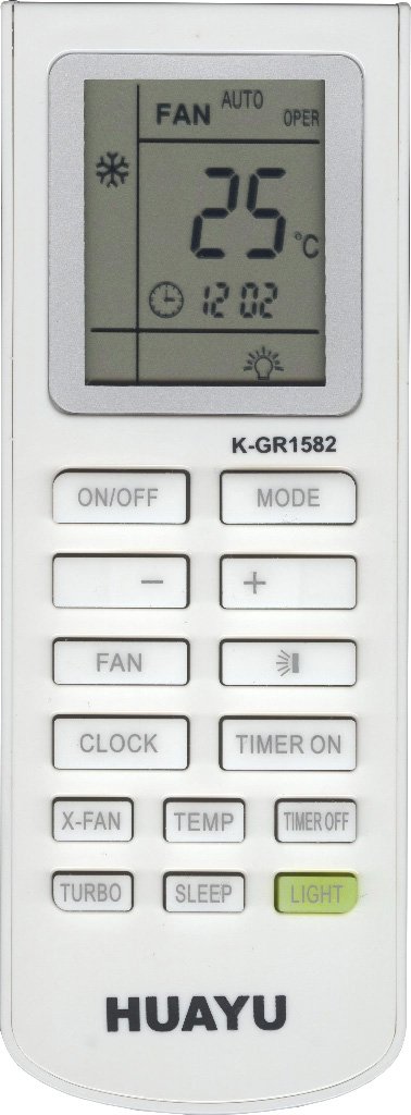 

Пульт ДУ Huayu K-GR1582 HAR160 (для кондиционеров)
