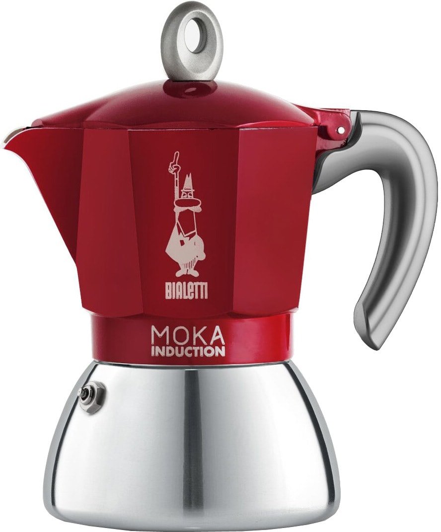 

Гейзерная кофеварка Bialetti Moka Induction (4 порции, красный)