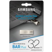 USB Flash Samsung BAR Plus 32GB (серебристый)