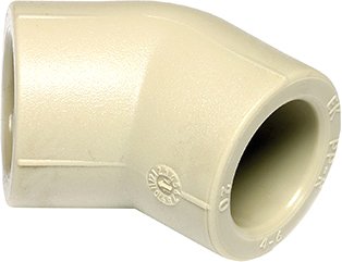 Труба Wavin Ekoplastik Угольник ПП 20х45° SKO02045XX