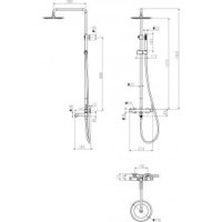 Душевая система  Grocenberg GB7099 (хром)
