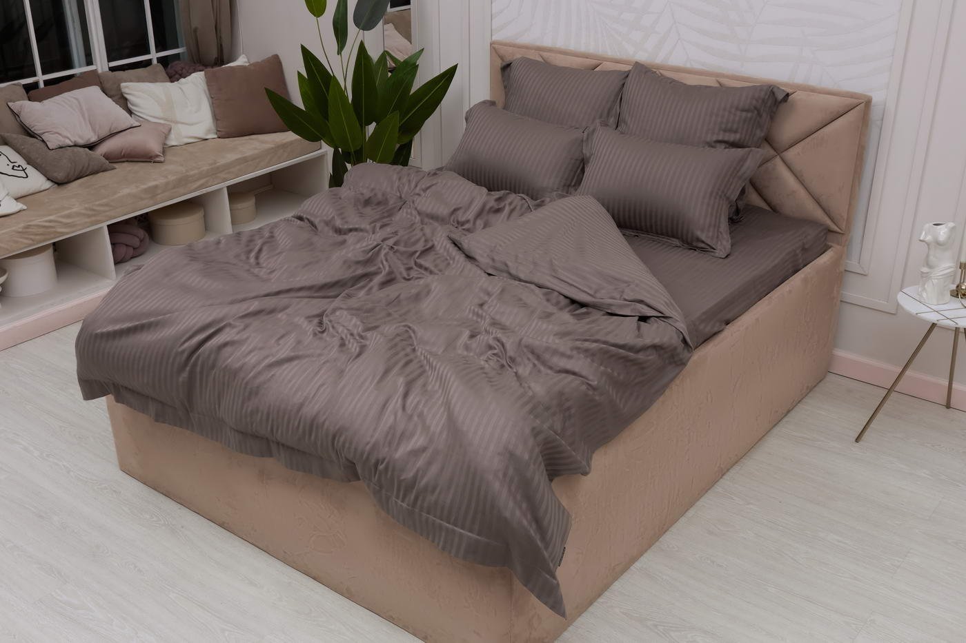 

Постельное белье Sofi De MarkO Моне Евро 2н Евро-СС-М-кф (кофе)