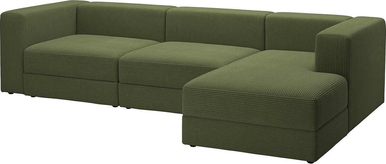 Модульный диван Ikea Jattebo правый/самласа темный желто-зеленый s59485199
