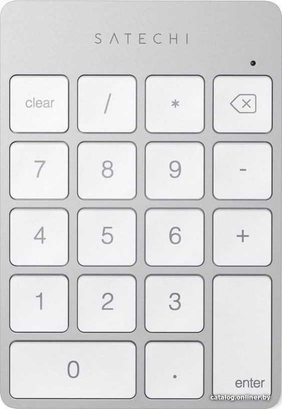Цифровой блок Satechi Aluminum Slim Rechargeable Bluetooth Keypad (серебристый)