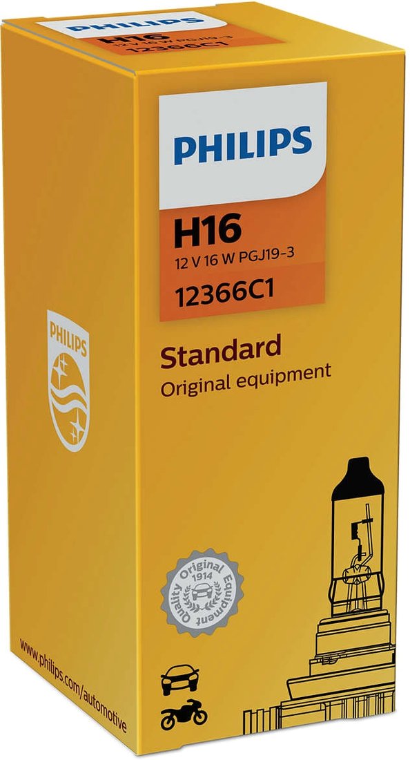 

Галогенная лампа Philips H16 Standard 1шт