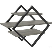 Полка TMB Loft Амбер Сосна 80x80x34 (графит)