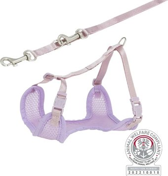 Шлея с поводком Trixie Junior набор шлея 36-50 см +поводок 2 м M-L (светло-лиловый)