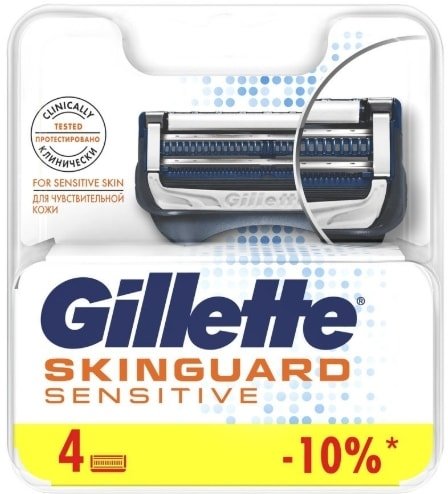 

Сменные кассеты для бритья Gillette Skinguard Sensitive (4 шт)