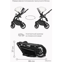 Универсальная коляска Riko Basic Montana Ecco (3 в 1, 11/белый)