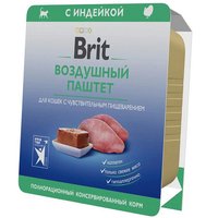 Консервированный корм для кошек Brit Premium с индейкой с чувствительным пишеварением 100 г