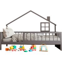 Кровать-домик Диприз Loki 90х200 Д.80065.1 (серый)