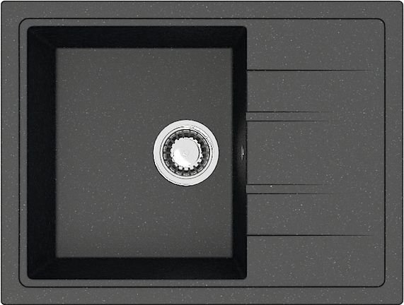 

Кухонная мойка MARRBAXX Карельский камень модель 150/Q4 F150Q004 (черный)