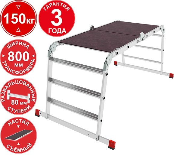 

Лестница-трансформер Новая высота NV3336 3336403 (4x3 ступени)