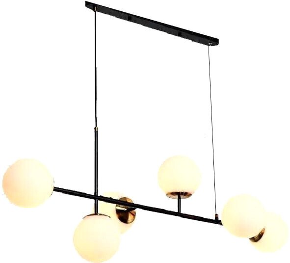 

Подвесная люстра iLamp Golden 9136P/6 BK-WH