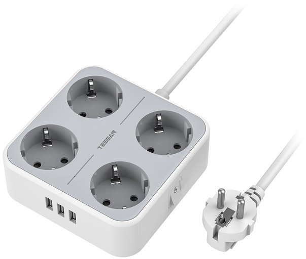 

Сетевой фильтр Tessan TS-302 (серый)