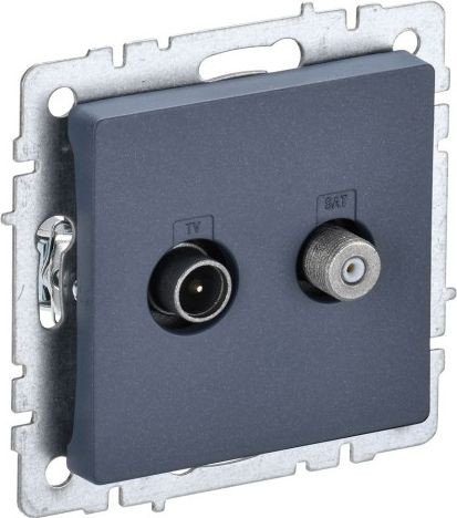 Розетка телевизионная IEK Brite BR-AF20-O-K35
