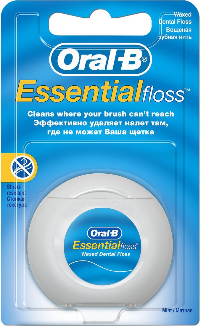 

Зубная нить Oral-B Essential Floss Невощеная 50 м