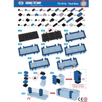 Конструктор King Tony ящик инструментальный TS1016