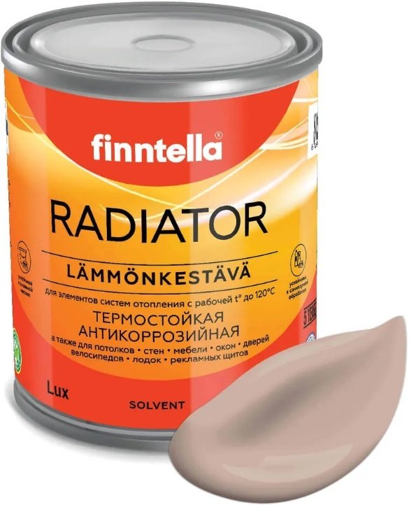 

Краска Finntella Radiator Jauhe F-19-1-1-FL102 0.9 л (теплый бежевый)