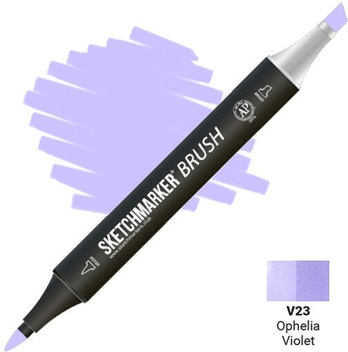 

Маркер художественный Sketchmarker Brush Двусторонний V23 SMB-V23 (фиалковый)